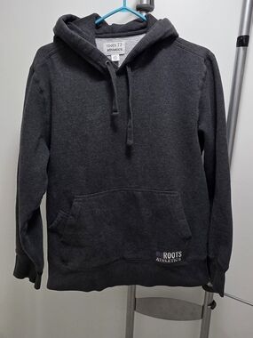 Roots Charcoal Gray Men's Hoodie Sweatshirt